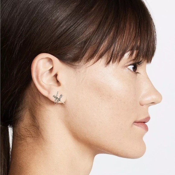 🆕Alexis Bittar Plaid Post Stud Earrings Shards - Picture 2 of 6